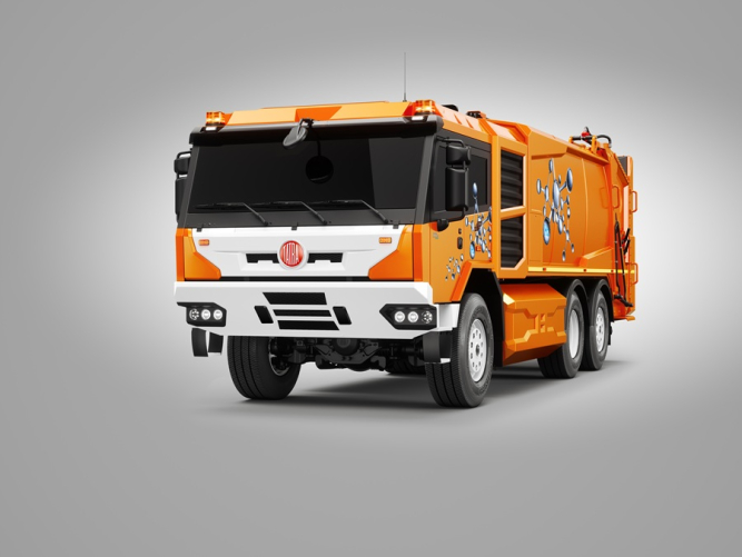 Tatra Trucks představuje projekt vozidla Tatra Force e-Drive FCEV 6x4 s vodíkovými palivovými články a možností automatizovaného řízení