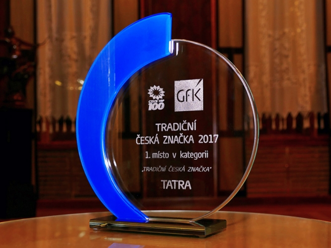 Kopřivnická společnost TATRA TRUCKS získala prestižní ocenění Tradiční česká značka 2017